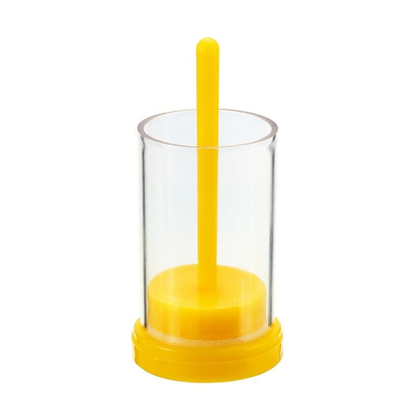 Plastic Queen Bee Marking Cage Marker Bottle W/ Plunger Beekeeping Equipmen