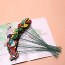2x  Artificial Butterfly On Spring Plastic Sticks Crafts Garden Decor Nice gift