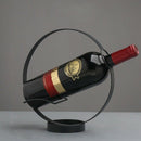 Simple Practical Wine Rack Retro Round Wine Bottle Iron Rack Wine Bracket F