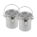 2 Pack Artist Portable Painting Brush Washing Bucket Wash Pen Pot Stainless