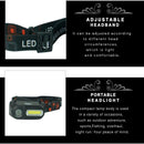 6 Modes LED Headlamp Rechargeable Headlight Flashlight COB USB Head Light Torch