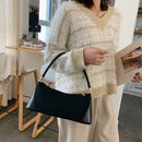 Fashion Women Handbag PU Leather Shoulder Shopping Bag Elegant Tote (Black) A