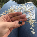 Prom Festival Wedding Hairpin Beautiful Floral Headdress Plait Hair Clip Ac I4D2