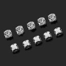 4mm 200pcs Charm Sparkle Clear Crystal Rhinestones Sew on Craft Dress Making Hot