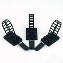 20Pcs Black Sticky Adjustable Wire Ties Cable Clips Clamp Plastic Self Adhe B1C8