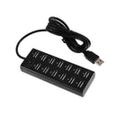 MagiDeal 13 Ports Multi USB 2.0 Adapter Hub Splitter External Extension Port