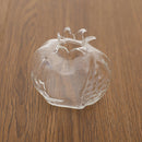 2 Piece Mini Pomegranate Glass Vase Handmade Flower Pot Glass Amber Flower Vases