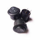 New 5X Plastic Round 2-Pin On-Off 12V Spst Rocker Boat Snap Switches OZ