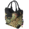Shiny Sequins Peacock Embroidered Women Canvas Totes Bag, Summer Shopping S Y4U7