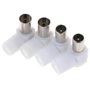 2pairs 90 Degrees Male and Female TV Plug Jack for Antennas TV RF  BX