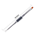 Dual-Ended Poly Builder Nail Art Pen Brush Slice Shape DIY Tool Manicure