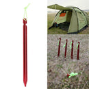 Tent Ground Pegs with Rope Stake Equipment Tool for Outdoor Camping Hiking A