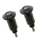 Black Universal 22mm Motorcycle Handlebar End Caps Plugs Road Racing Bike