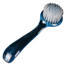 Monja Nail Art Dust Remover Powder Cleaning Brush Clear Plastic Round Head  S1S3