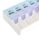 7 Day 14 Slots Pill Storage Box Weekly Medicine Organizer AM/PM Detach Case Box