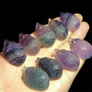 Hot Crystal Carved Rainbow Fluorite Hedgehog Natural Quartz Polish Healing Stone
