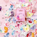46pcs Butterfly Garden DIY Diary Stickers Paper Lables Gifts Packaging Deco 3C