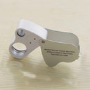 30X 60X Coin Jewelry Eye Loupe Magnifier LED Light Jewelers Diamond Loop Favor