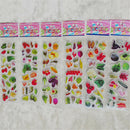 5 Sheets Various Vegetables Bubble Stickers Cartoon Scrapbooking Stickers/' BX