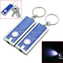 2x Outdoor Camping Hiking Accessories Keyring Keychain LED Mini Flashlight Torch