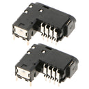 2Pcs Headphone Audio Jack Socket Port for Sony Playstation 4 PS4 Controller
