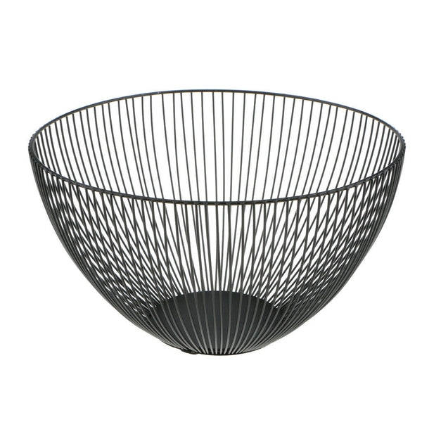 Deep Bowl Fruit Basket Food Container Vegetable Bread Snack Basket Black