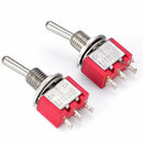 2 Pcs AC SPDT On/Off/ 3 Position Momentary Toggle Switch AC250V/2A/120V/5A  JR