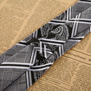 New Black Floral WOVEN JACQUARD Silk Men's Suits Tie Necktie