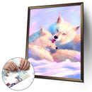 1000pcs DIY Happiness White Wolves Puzzle Educational Learning Jigsaw Toys