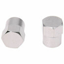 5 Quality Chrome Valve Dust Caps Car / Bike Tube - Tyre