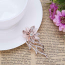 Fashion Elegant Rhinestones Opal Flower Brooch Jewelry Accessory for Women A
