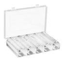 100X 30mm Clear Round Cases Collection Coin Storage Holder Box Display Container