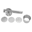 Stainless Steel Potato Ricer, Potato Masher with 3 Interchangeable Discs for