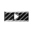 Real Carbon Fiber Center Control Warning Button Trim Fit For Mazda Cx-5 Cx5