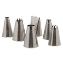 6Pcs Icing Piping Nozzles Tips Tool Set For Cake Puff Decorating Sugarcraft  FT