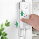1 Set Wall Hanging Patch Panel Wall Storage Plug Extension Socket Holder US.