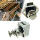 Camper Car Push Lock RV Caravan Boat Drawer Latch Button Lock (5200-WN) A