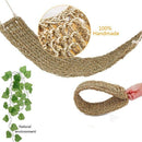 Reptile Lizard Lounger Bearded Dragon Hammock,Grass Fibers Hammock Bed For  D6D4