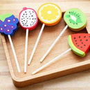 Creative Fruit Eraser Rubber Pencil Candy School Stationery Random Gift Cut