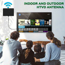 4K 80 Miles 25DB Gain HDTV Box Antenna Aerial Satellite Signal Receiver