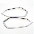 For Hyundai Tucson 2016 2017 2018 ABS Chrome Front Fog Light Lamp Cover Tri D1O6