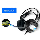 A10 Wired Gaming Headset Deep Bass Headphones w/Microphone LED Light for PC