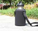 2000ml Wide Mouth Stainless Steel Travel Sports Drink Water Bottle + Protector