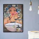 5D DIY Full Drill Diamond Painting Cleaning Face Cross Stitch Embroidery