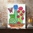 5D DIY Special Shaped Diamond Painting Cactus Cross Stitch Mosaic Craft Kit