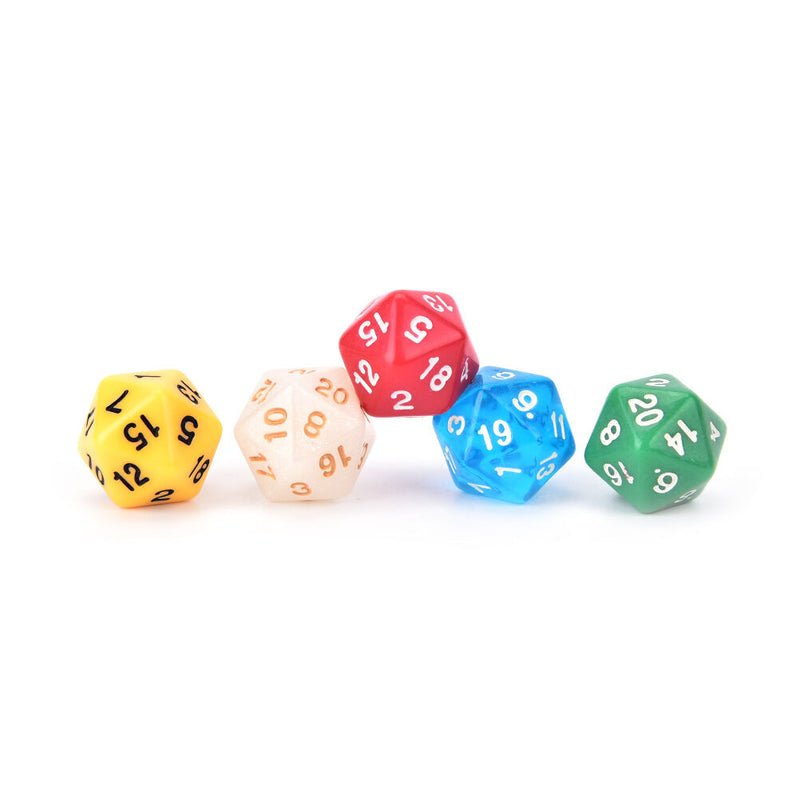 1PC D20 gaming dice twenty sided die number 1-20 for RPG game JR