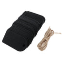25 Pieces Chalkboard Tags Hanging Wooden Mini Chalkboard Signs DIY Crafts