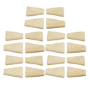 Unpainted Flat Trapezoid Natural Wood Beads DIY Unfinished Earring Jewelry