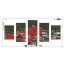 Rose 5D DIY Full Drill Diamond Painting Crafts 5-pictures Combination Kits