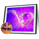 5D DIY Full Drill Diamond Painting Double Heart Cross Stitch Embroidery Kit